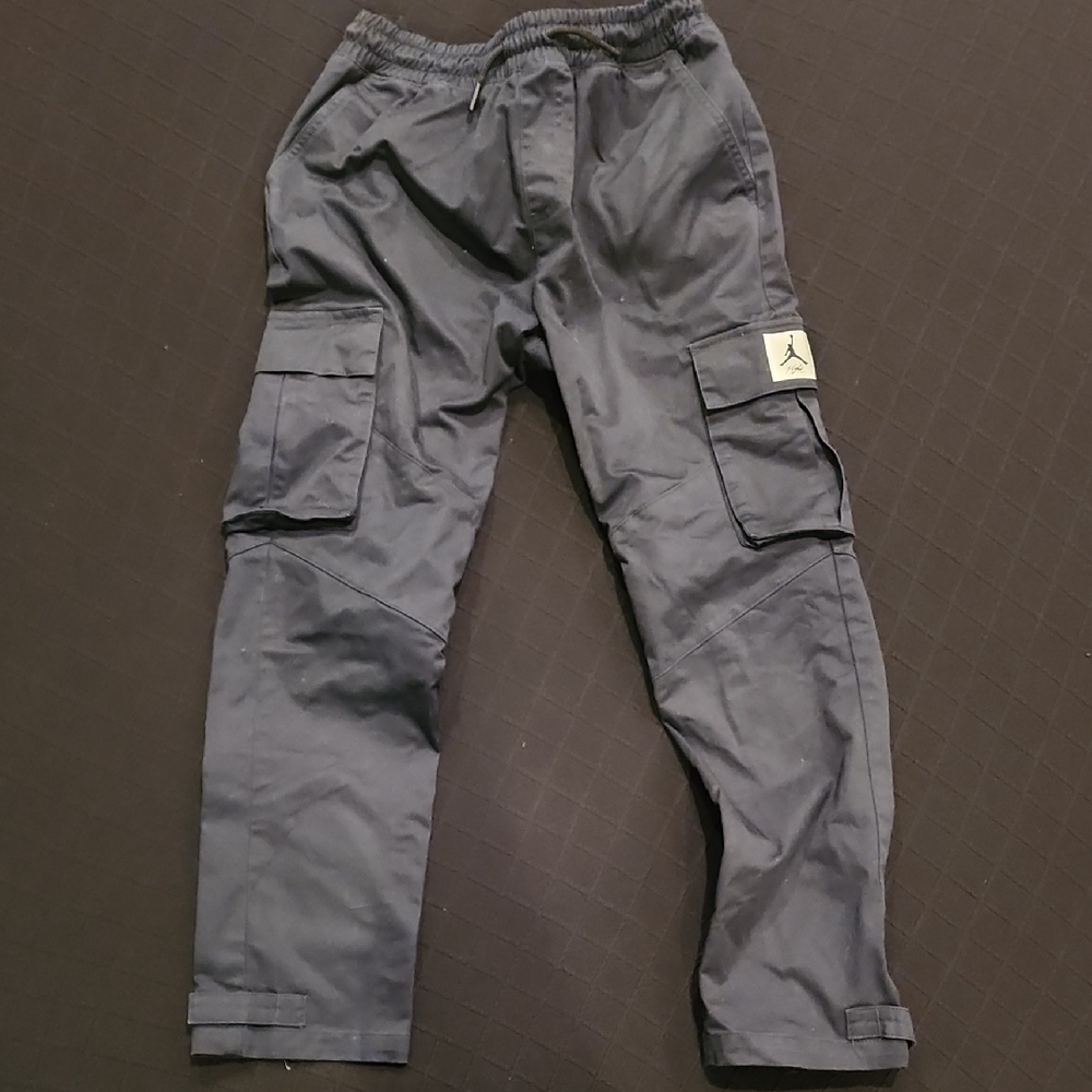 Jordan Black Cargo Pants Relaxed Fit